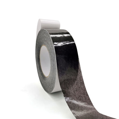 ruban adhésif dégrossi de tissu de noir de largeur de 72mm double